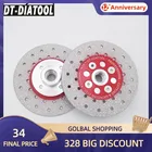 Дисковый шлифовальный круг DT-DIATOOL, 2 шт., с двусторонним алмазным покрытием, резьба 100 мм4 дюйма, М14