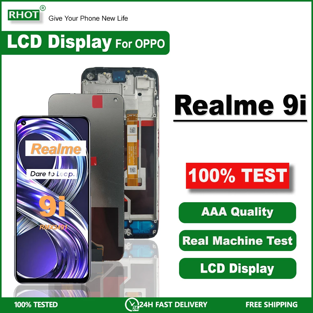 6 &quotдля OPPO Realme 9i ЖК-дисплей RMX3491 дигитайзер сенсорного экрана в сборе для 9I 8I