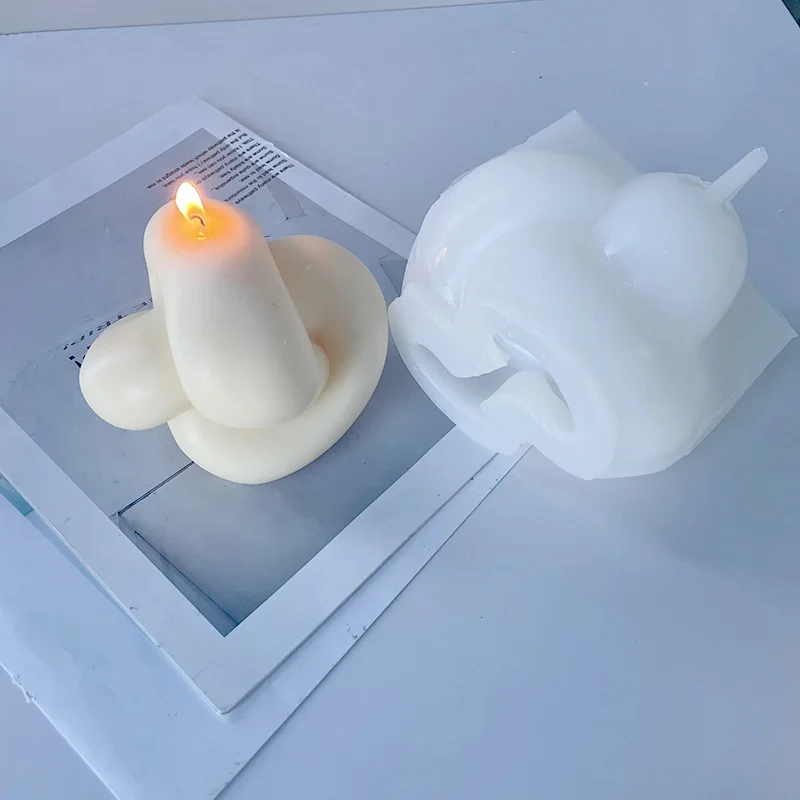 

3D веревка, узел, форма для пряжи, узел, свеча, Толстая Женская силиконовая форма для мыла ручной работы
