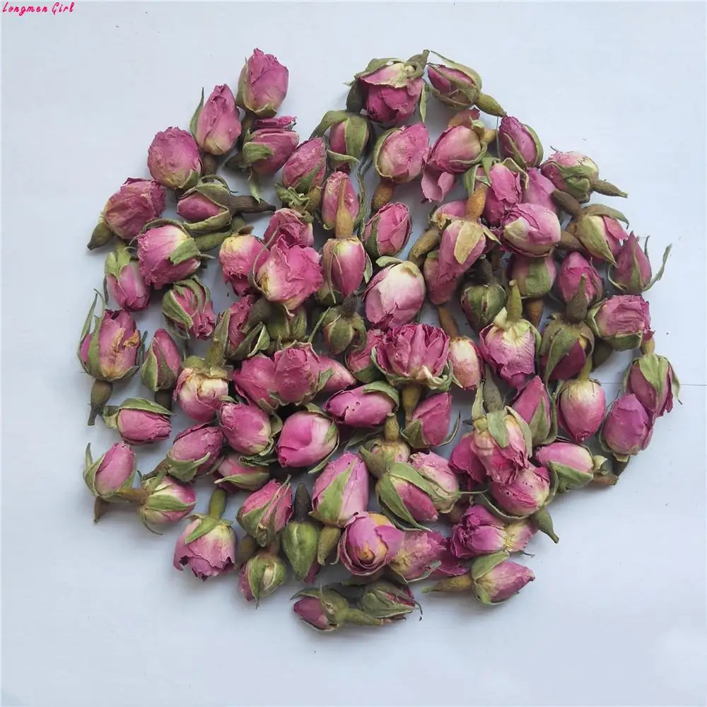 100 г Натуральные сушеные розовые розы бутоны для девушек и женщин подарок