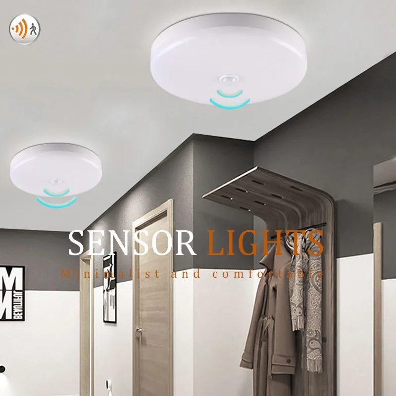 

Modern LED Ceiling Lamps PIR Motion Sensor Smart Home Lighting 18W 12W 9W Round Ceiling Lamp For Room Hallways Corridor Lighting
