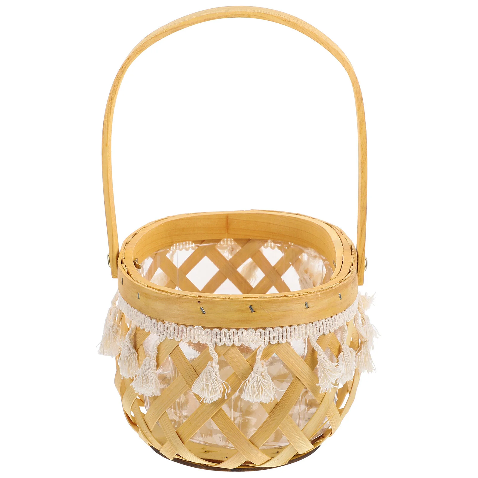 

Woven Basket Woven Handle Wedding Baskets Arrangement Supply Multipurpose Floral