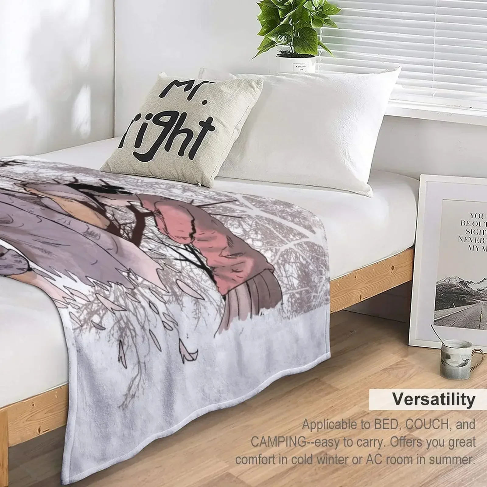 Ходячие мертвецы - Ли и Клементин пледы постельное белье пушистые рождественские