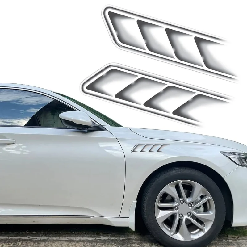 1 пара искусственных вентиляционных отверстий, автомобильные наклейки, боковые вентиляционные отверстия, забавные наклейки, декоративные водонепроницаемые аксессуары для стайлинга автомобиля