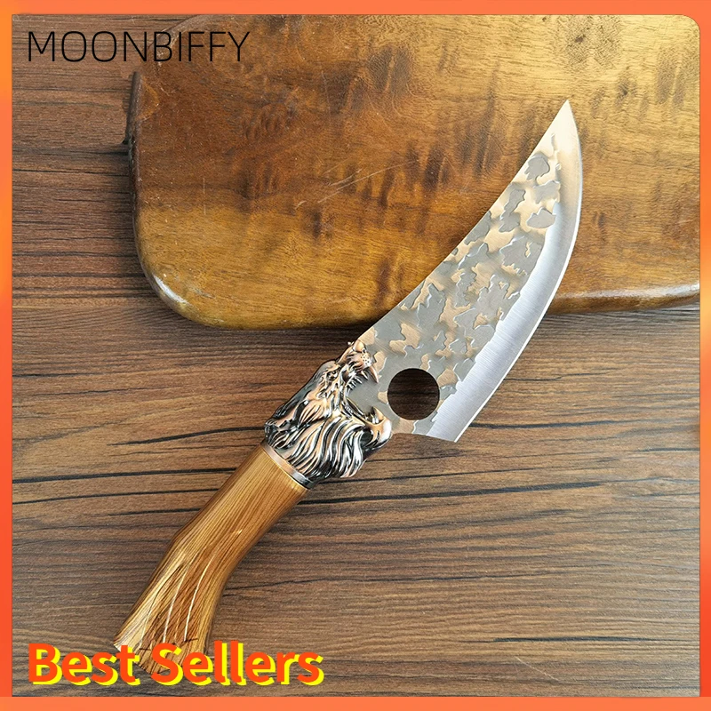 

Meat Cleaver Stainless Steel Hunting Knife Handmade Forged Boning Chef Knives Kitchen Camping Knifes Cocina Utility Faca Cooking