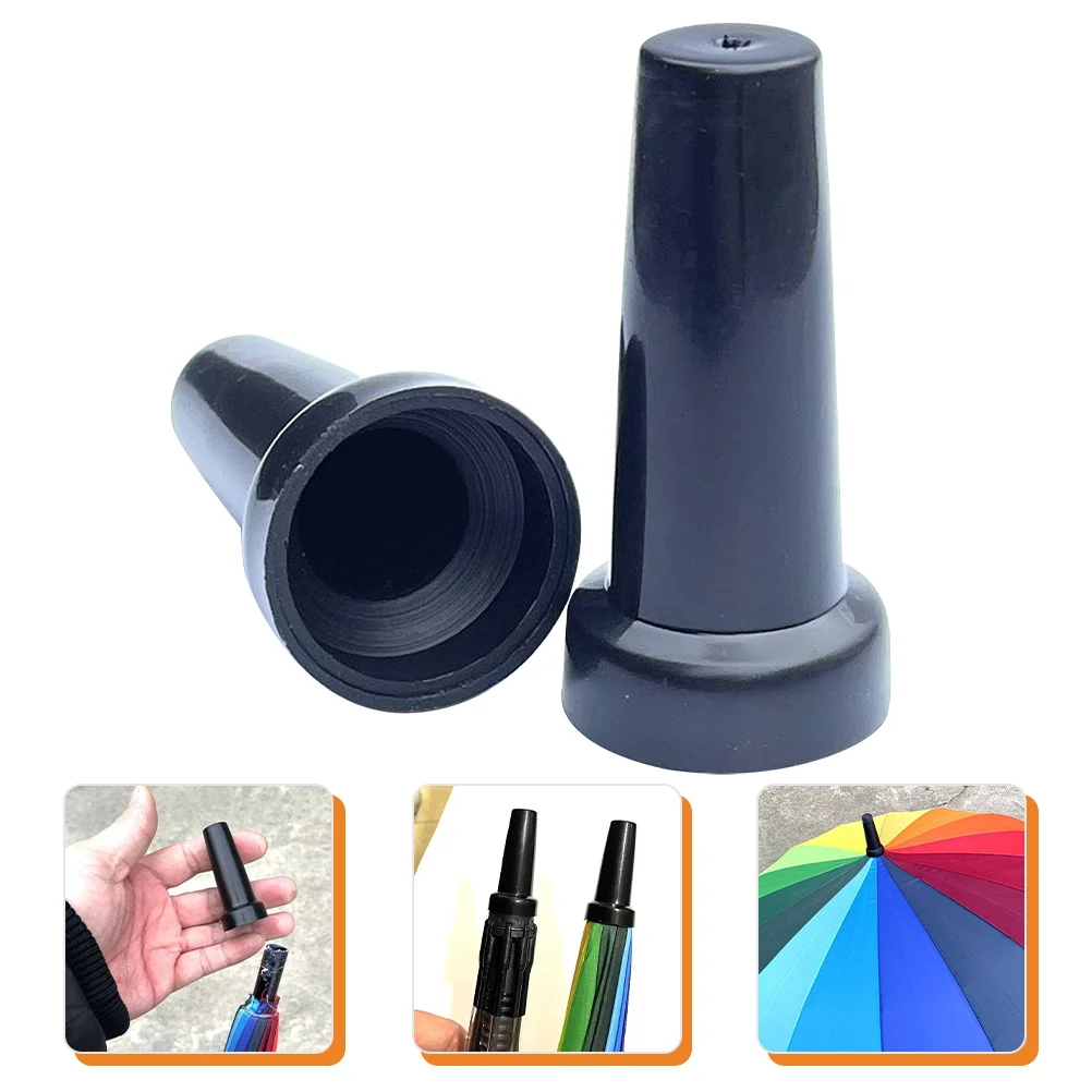 

2 Pcs Hiking Pole Rubber Tips Professional Umbrella Tips Rubber Cane Tips Accessories Trekking Pole Replacement Tips