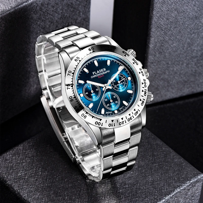 New Luxury Men Watch Automatic Mechanical Tourbillon Clock Fashion Sport Diving Watch 30ATM Waterproof Luminous Watches Mens