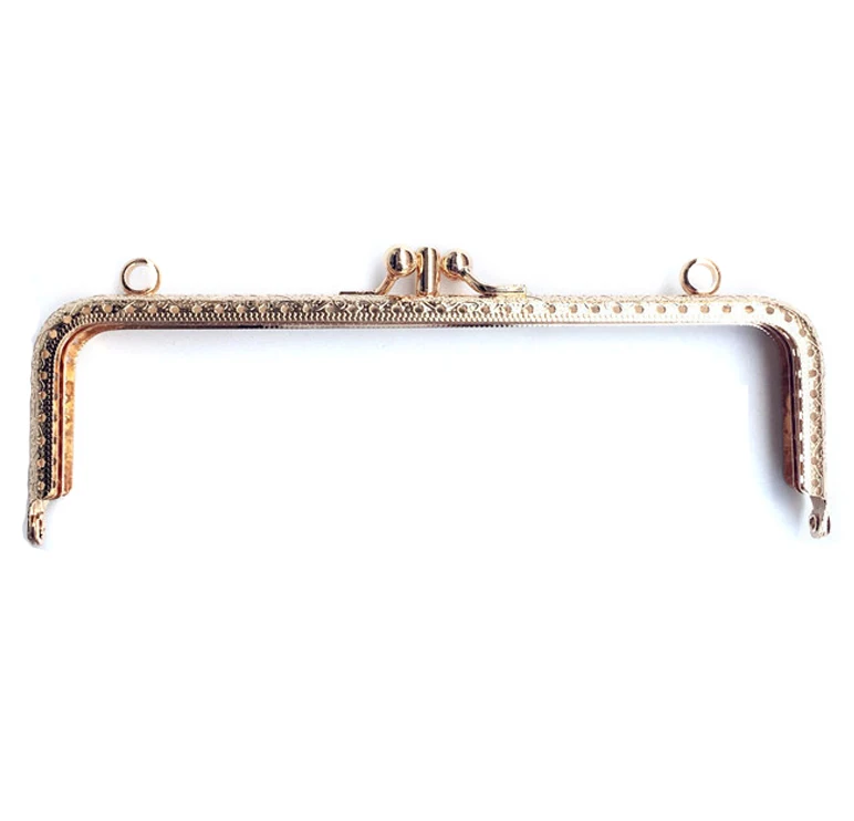 10pcs/lot  2 Color Metal Frame Purse for Clutch Coins Bag Handle Kiss Clasp Lock Accessories For Bag 8.5/10.5/12.5/15/18cm