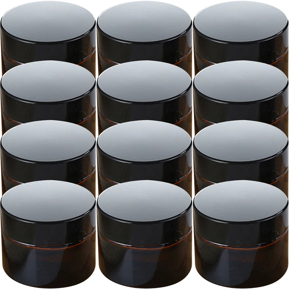 

Jar Container Jars Cream Empty Pot Mini Bead Travel Balm Lip Clear Bottle Sample Amber Refillable Lotion