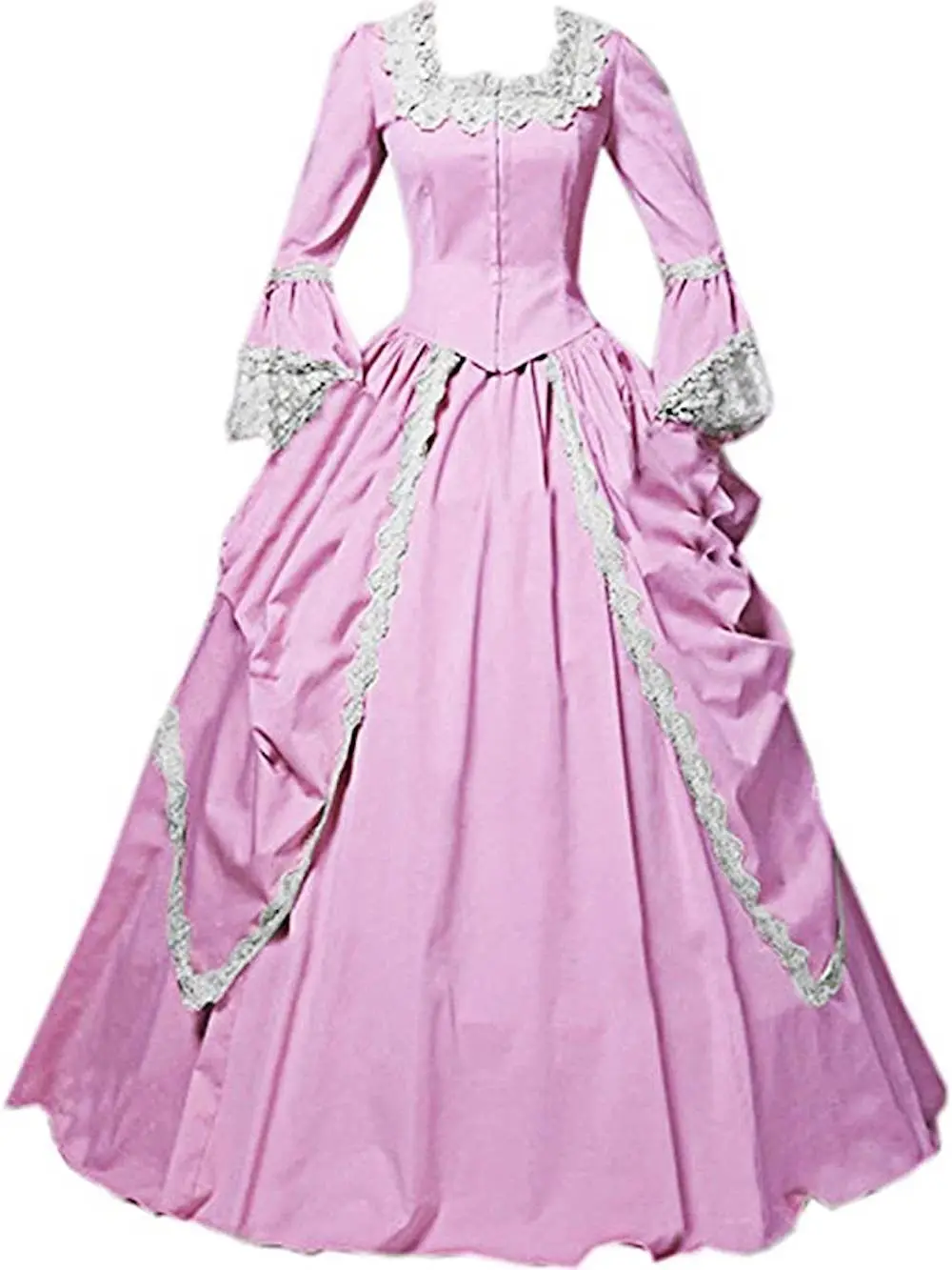 KEMAO 18th Century Dress Medieval Ball Gown OEM  Cosplay Victorian Prom Pink Costumes