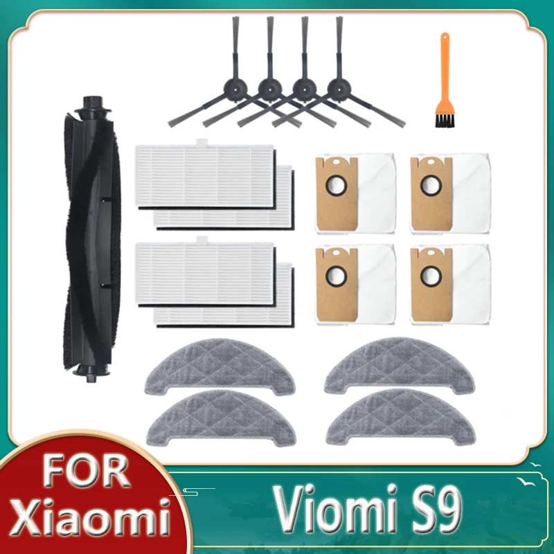 

Accessories For Xiaomi Viomi S9 Robotic Vacuum Cleaner Main Brush Mop Cloth Parts Side Brush Hepa Filters Dust Bags Replacements