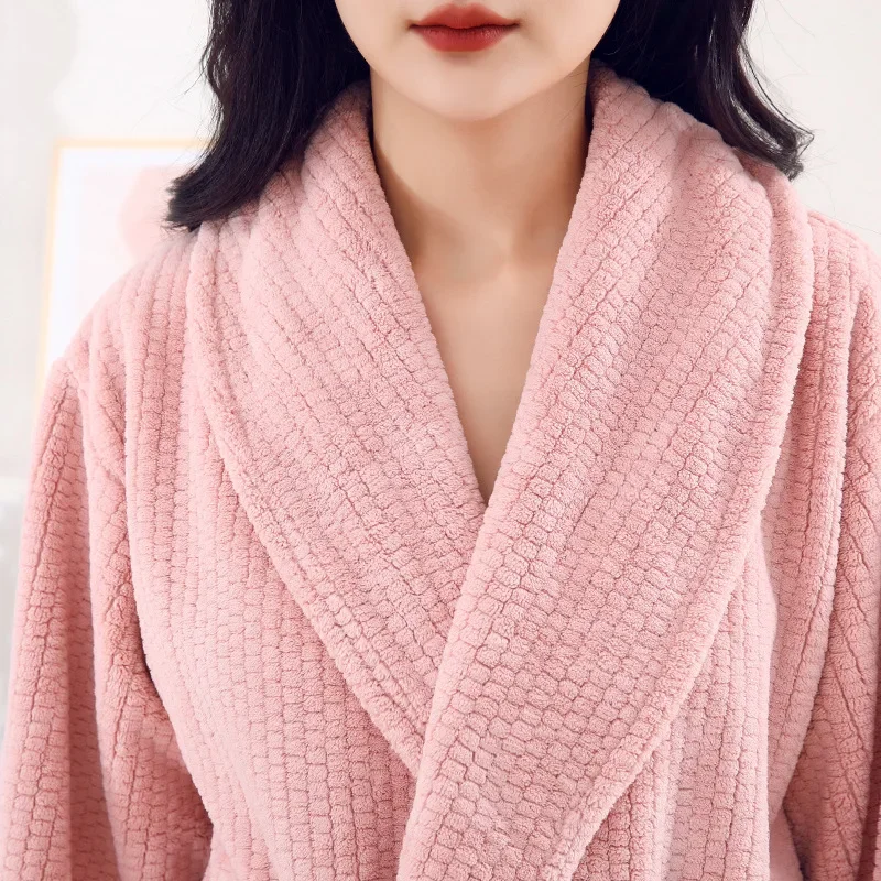 JFLEGAL 2024 новый банный халат из кораллового флиса для мужчин и женщин домашнее