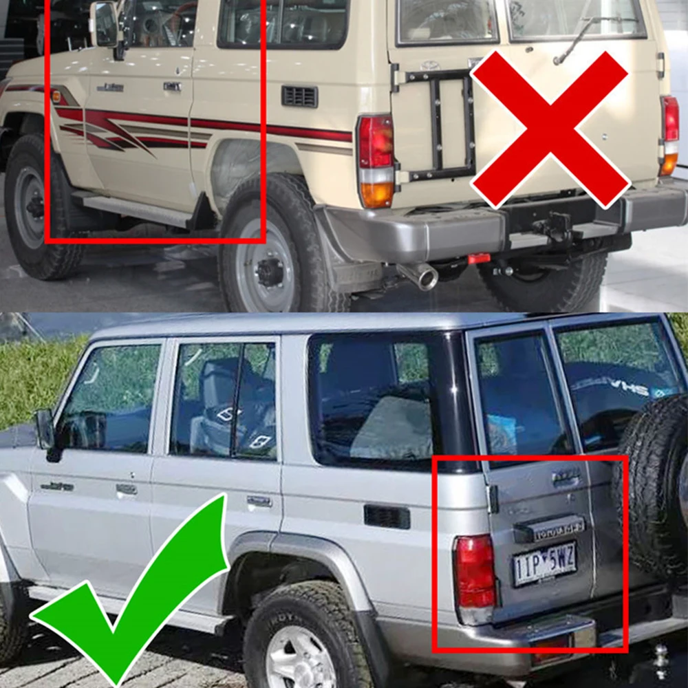 Фото Автомобильный задний светодиодный задний фонарь стоп-сигнала для Toyota Prado Land Cruiser LC76 LC77 4500 LJ77 RJ77 FZJ76 GRJ76 Только для 5-дверных светодиодных фонарей №4