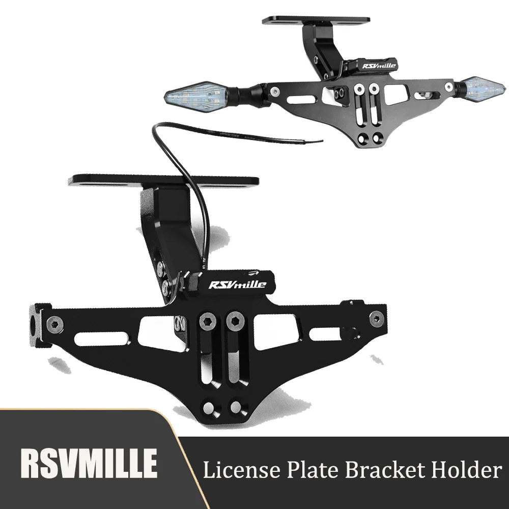 

FOR APRILIA RSVMILLE RSV MILLE R 2001 2002 2003 2004 2005 2006 2007 2008 CNC Billet Aluminum motor License Plate Bracket Holder