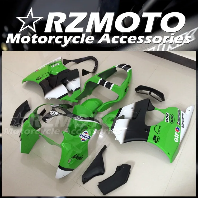 

Комплект обтекателей для нового мотоцикла ABS, подходит для kawasaki Ninja ZX6R 636 2000 2001 00 01 02 6R, цвет зеленый/белый