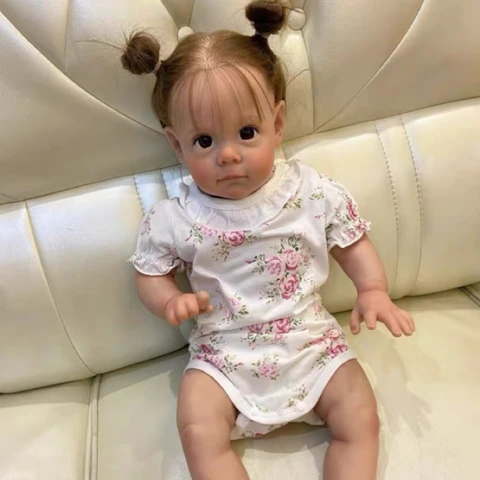 22-дюймовая кукла Reborn Bebe для девочек, реалистичная кукла Reborn Baby Bebes, милая, реалистичная,bonecas bebês renascidos, виниловая muñeca