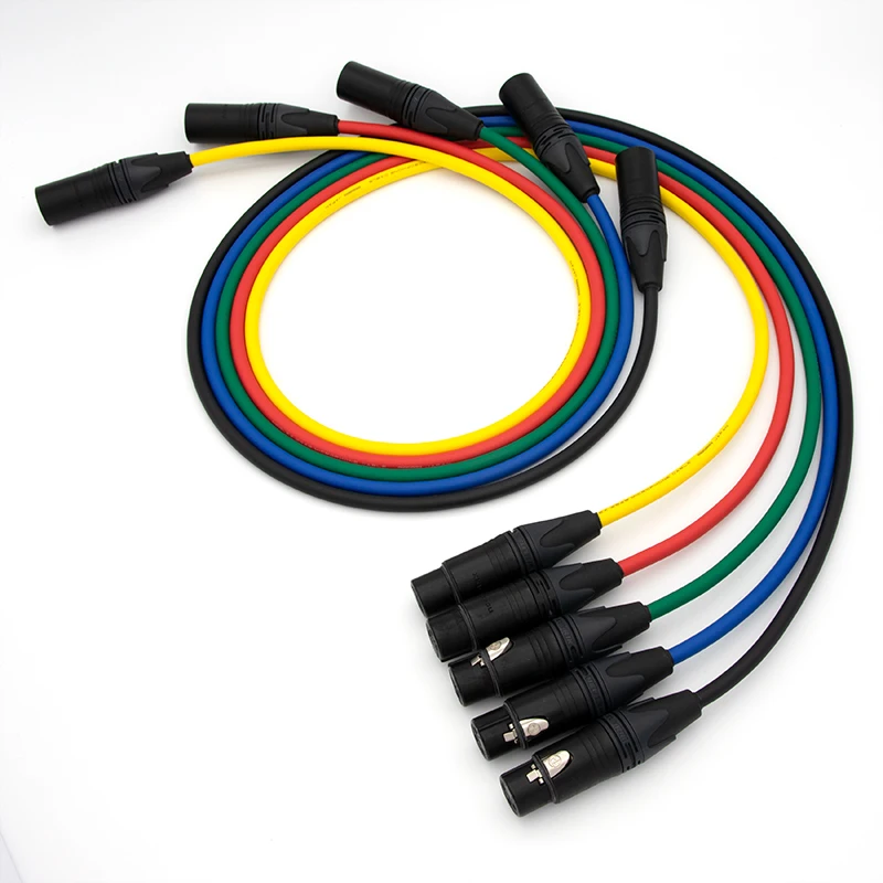 

Японский микрофонный кабель Mogami 2549 XLR в XLR, штекер-гнездо, сбалансированный кабель XLR 3Pin для усилителей аудио-микшеров [Ручная настройка]