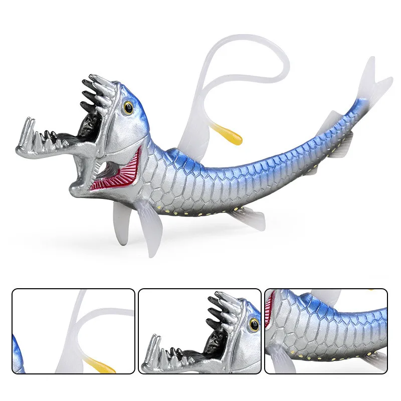 

Chauliodus Model Marine Animal Viperfish Figure Sloan's Viperfish Collector Scene Decoration Kids Gift Toy Props Funny Accessory