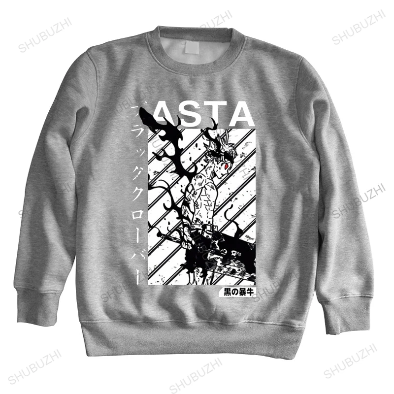 

Japanese anime male Asta Box black clover print men's cotton round neck autumn shubuzhi trendy hoody