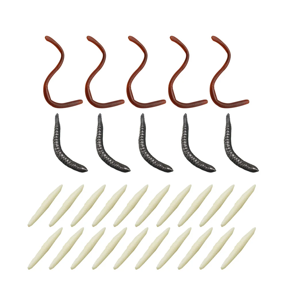 

Worms 30pcs Earthworms Maggot Figure Joke for Carnival Favors Gift