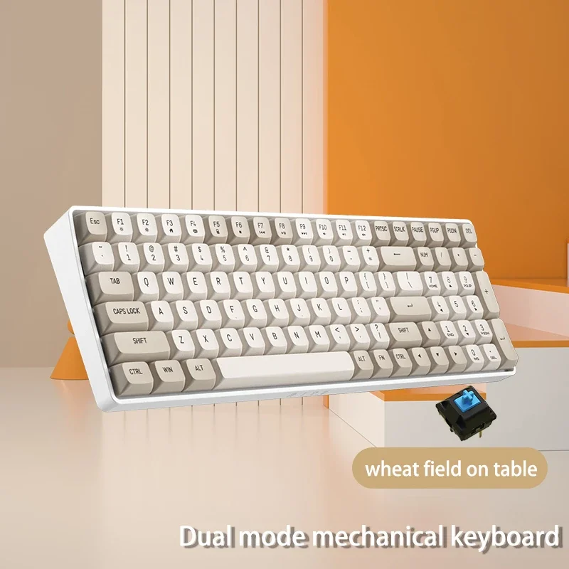 

Игровая клавиатура A100, 2,4 ГГц, USB Type-c, проводная, синяя, клавиш, перезаряжаемая, Bluetooth, механическая клавиатура