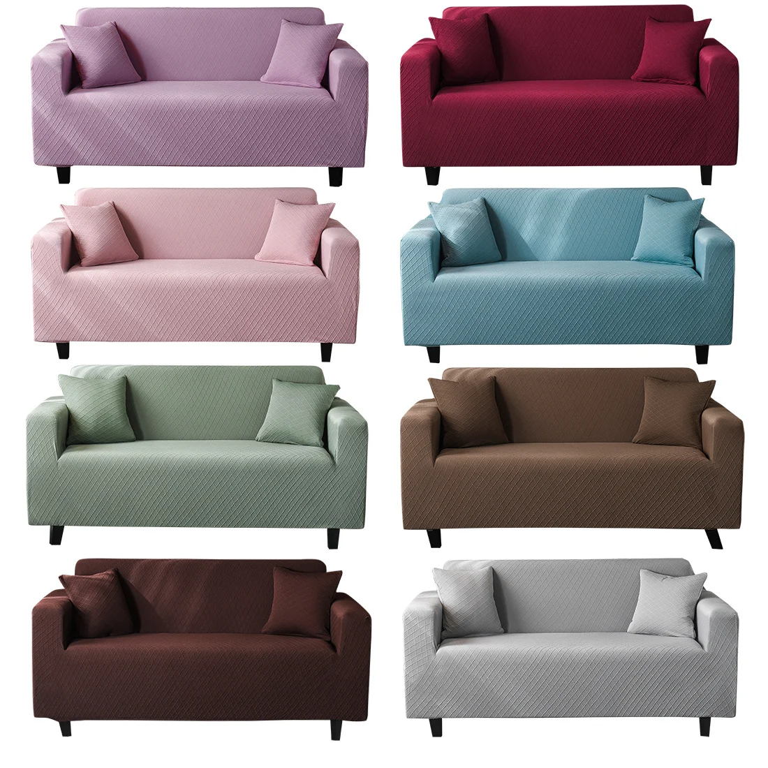 

Knitted Jacquard Sofa Cover For Living Room Elastic Stretch Sofa Covers Armchair Cover 1/2/3/4 Seater Corner Couch Cover