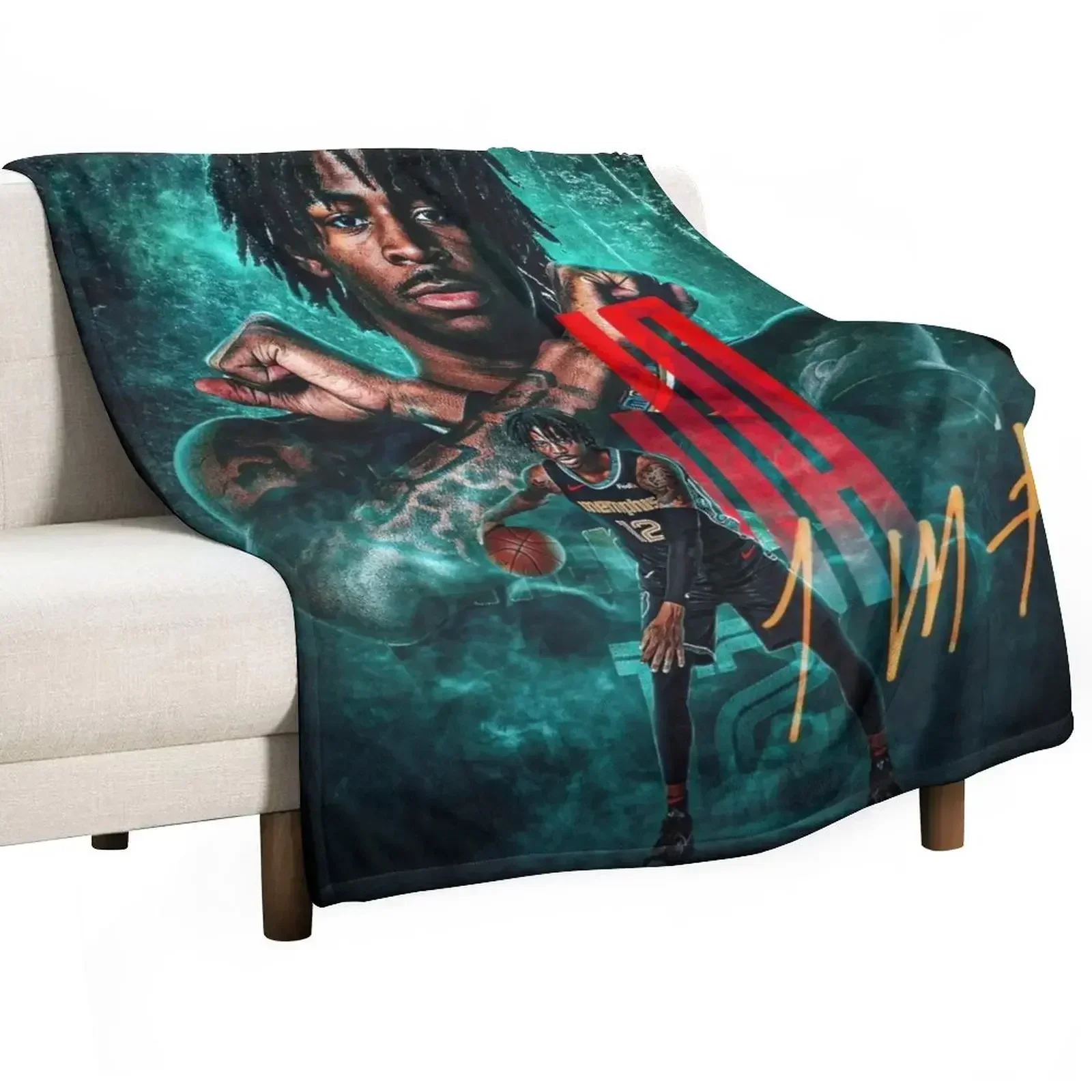 Ja Air Morant # 12-дизайнерское одеяло Мемфис роскошный спальный мешок St