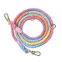 210cm250cm fashion soft cotton rope braided dog lead leash for medium large dog walking double ended rope