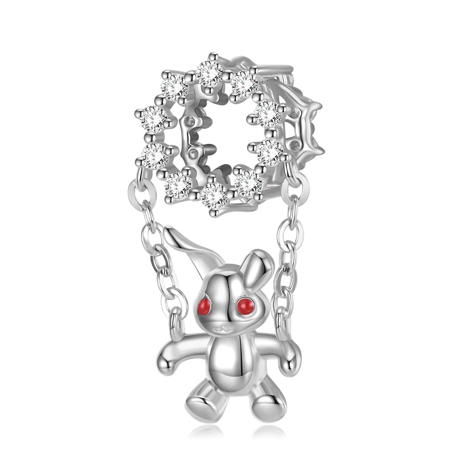 

925 Sterling Silver Charms Rabbit European Bead Fit Original Bracelets Chain DIY Pendant Charm Beads Girl Women Jewelry Making