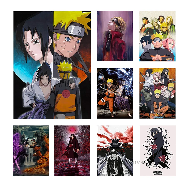 

Digital Oil Painting Japanese Classic Anime Naruto DIY Hand Painted Canvas Paint By Number Home Decor Gift