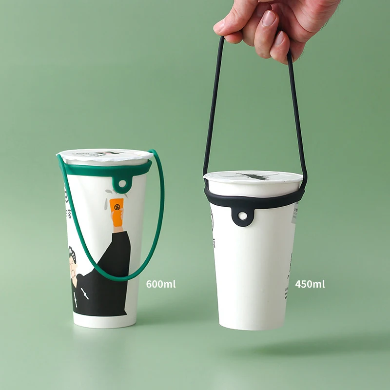 Новая силиконовая ручка для бутылки с водой изолированные тумбы кофейная кружка