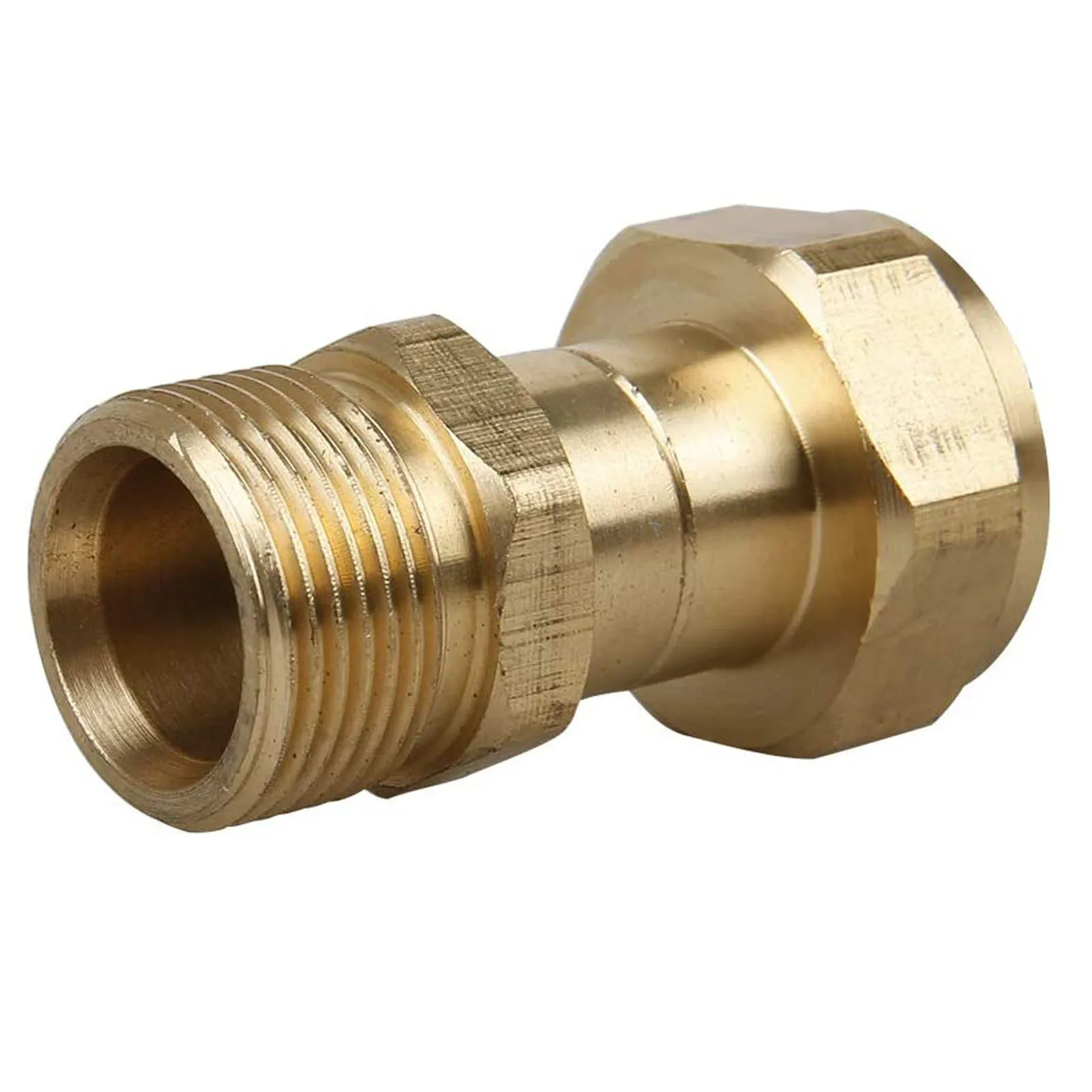 

M22 14mm Thread Fitting Washer Adapter Washer Adapter Swivel Joint 360 Degree Rotation Copper Durable For Pressure Washers