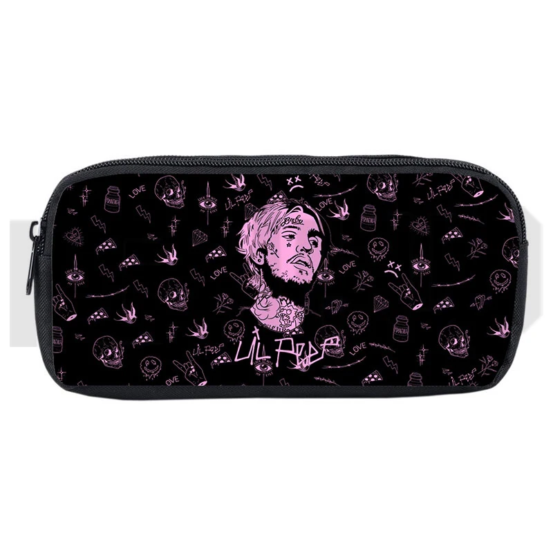 Модные искусственные косметички в стиле аниме Подростковый карандаш 3D хип-хоп Lil