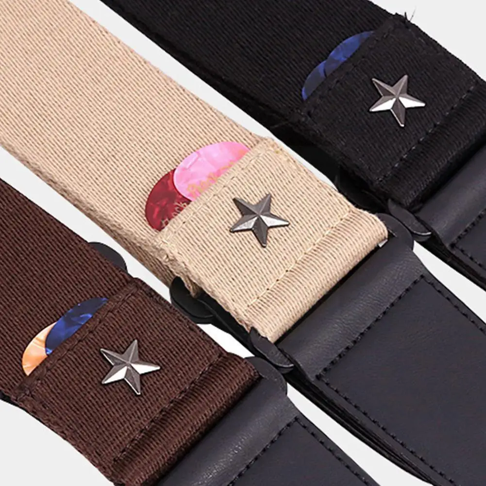 

Ремень для электрогитары N6y1, регулируемый ремень в винтажном стиле для акустической и народной гитары