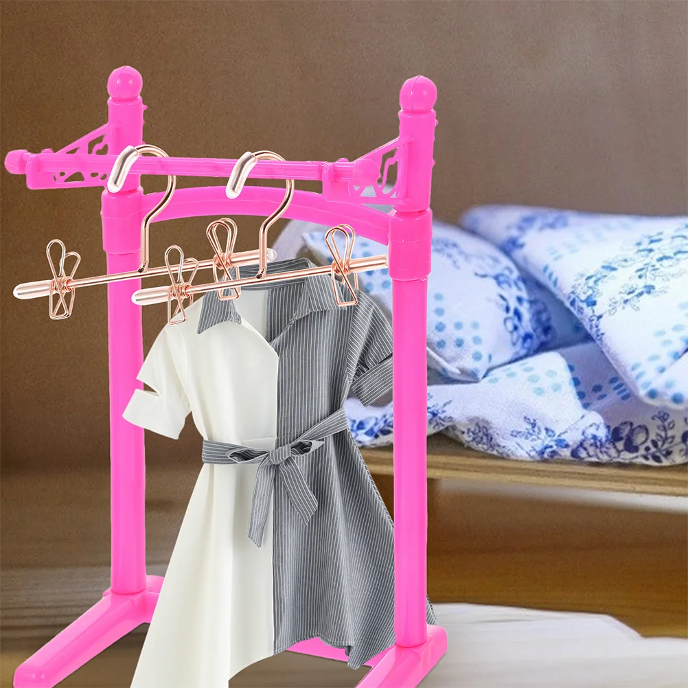 

6 Pcs Mini Hanger Metal Coat House Supplies Multipurpose Simulated Hangers Iron Garment Clothes