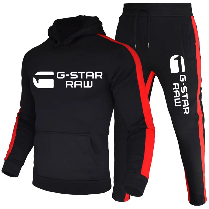 

Мужская спортивная одежда, новинка, весенне-осенний спортивный костюм из двух предметов, куртка + брюки, свитшот, мужская одежда с принтом, р...