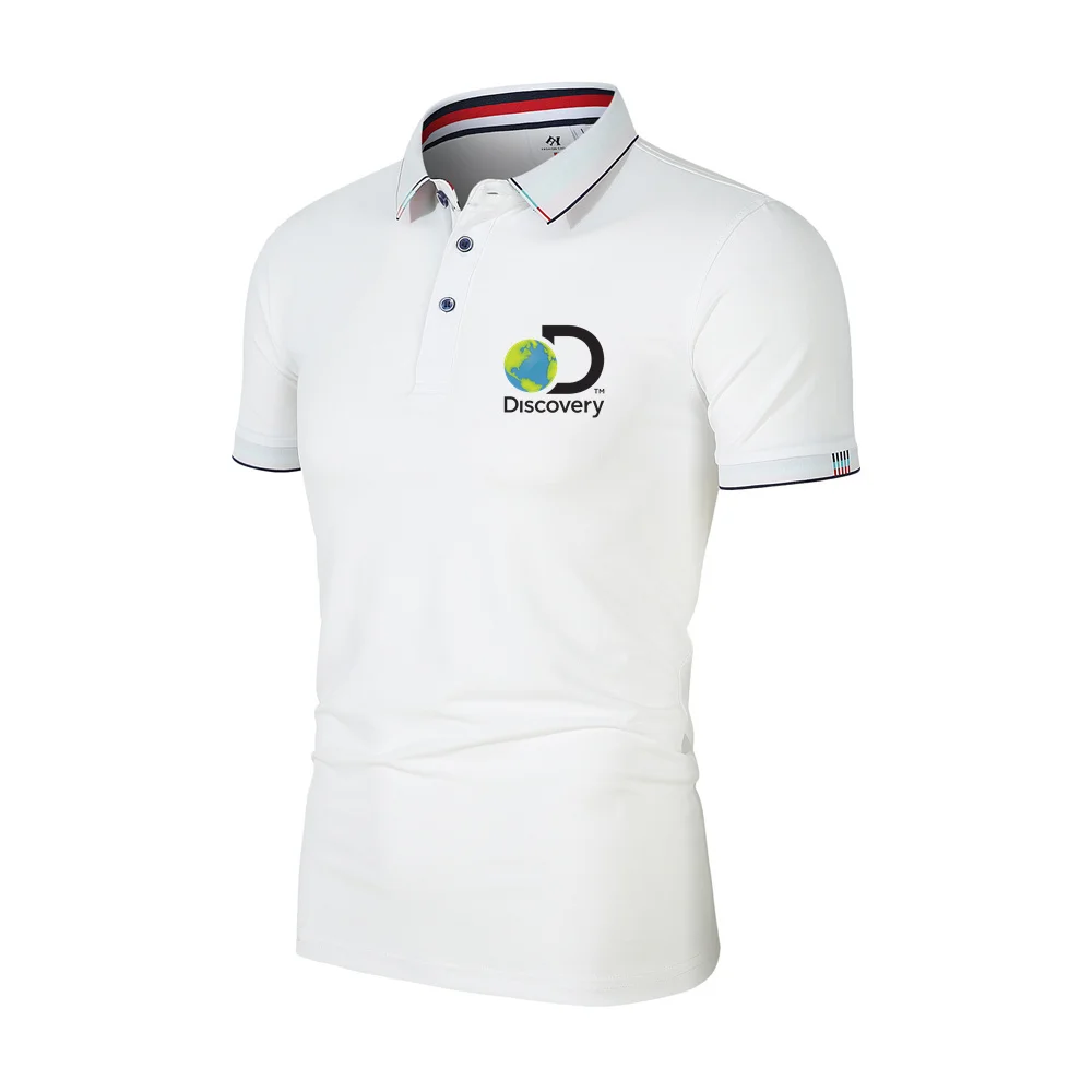 2023 New Summer Fashion Discovery Channel Program Print Men's and Women's polo shirt Casual Tennis Baseball Golf Top T-shirt