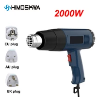 2000w 220v euauuk plug electric hot air gun thermoregulator heat guns shrink wrapping thermal power tool