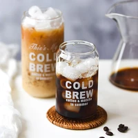 minimalist cola juice milk single layer houseware drinking utensil cold drink cups glass cup