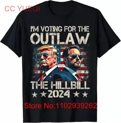 Футболка I'm Voting For The Outlaw And Hillbilly с (1 боковым принтом) размер S-5XL