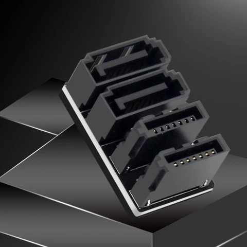 SATA 7-контактный угловой адаптер