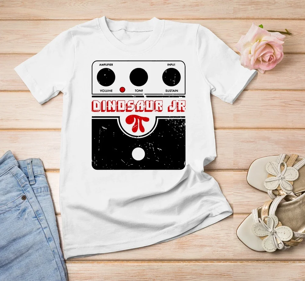 Белая мужская футболка Dinosaur Jr Big Muff с гитарой и педалью искажений S-234XL F1164