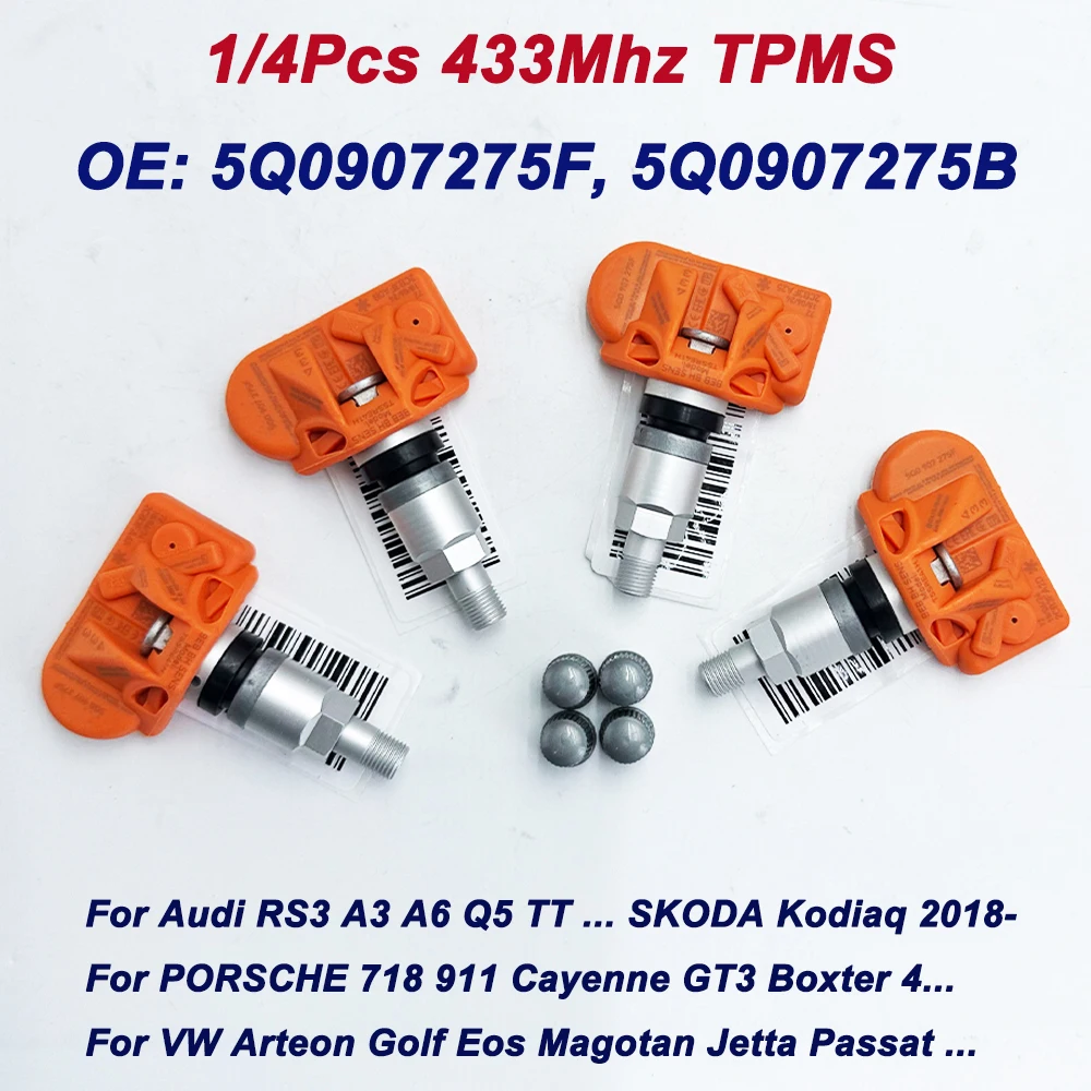 Датчик контроля давления в шинах для Audi Q7 RS3 SKODA Kodiaq PORSCHE 718 VW Arteon Golf Eos Magotan Jetta