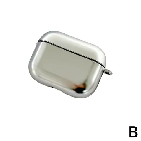 Гальваническое зеркало, серебряный чехол для наушников, подходит для Apple Airpods4, чехол для наушников Bluetooth, серебристый металл с коробкой для ключей