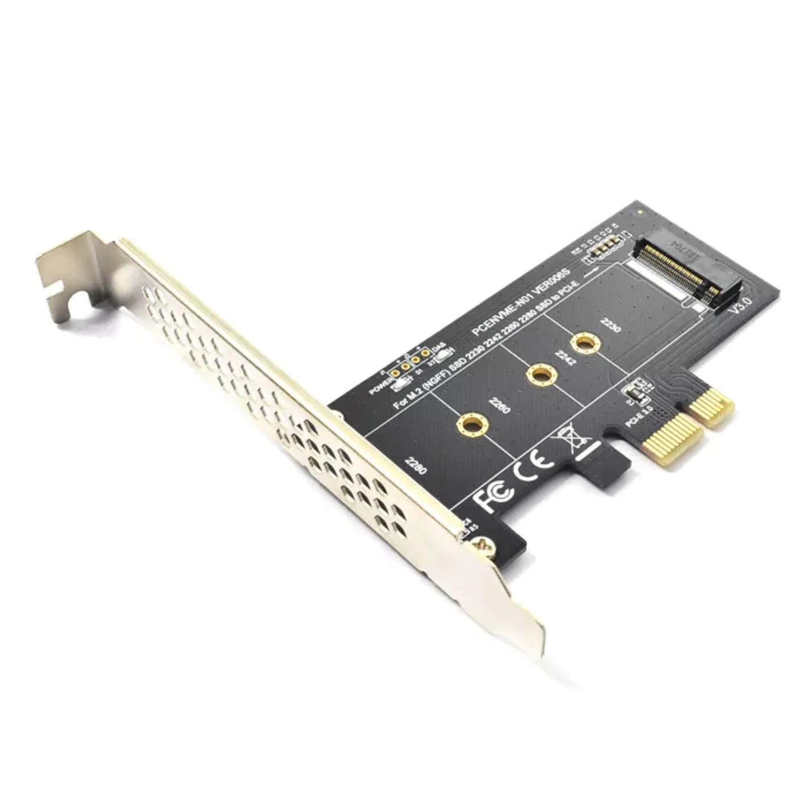Фото Адаптерная карта PCI-Express 1X для M.2 NGFF для Samsung PM970 980 981 PM961, PCIE 3.0 X1 для NVME SSD M2, поддержка 2230 2242 2260 2280 №1