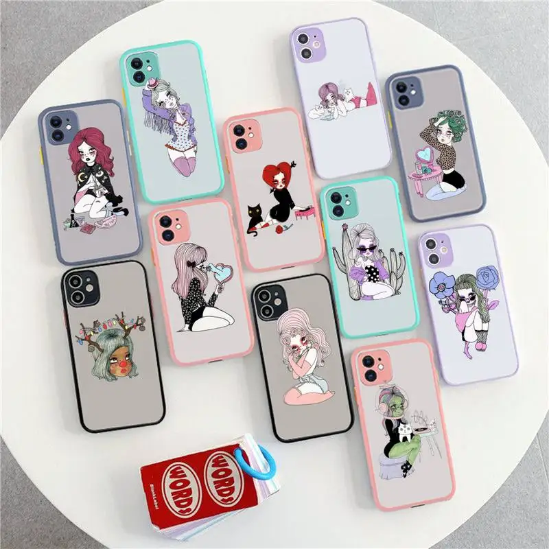 

RuiCaiCa Valfre Art Prints Phone Case for iPhone X XR XS 7 8 Plus 11 12 13 pro MAX 13mini Translucent Matte Shockproof Case