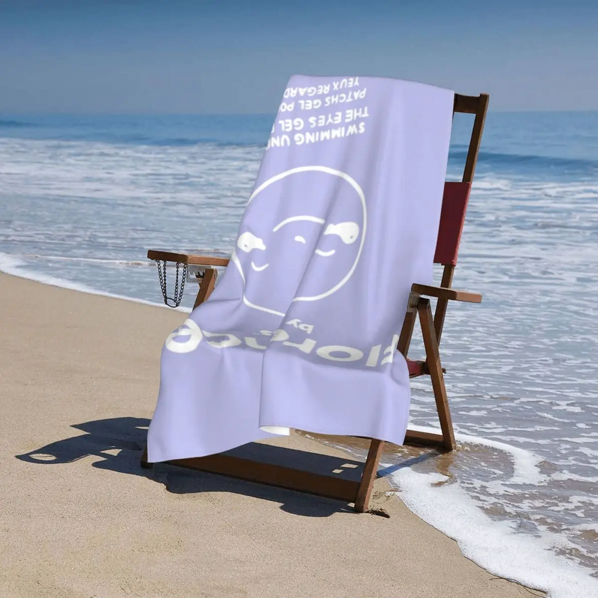 Пляжное полотенце из мягкого льна и микрофибры