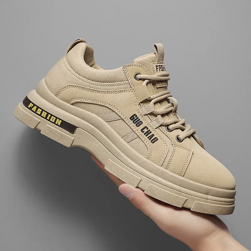 Мужская спортивная обувь повседневная на толстой подошве Износостойкие и