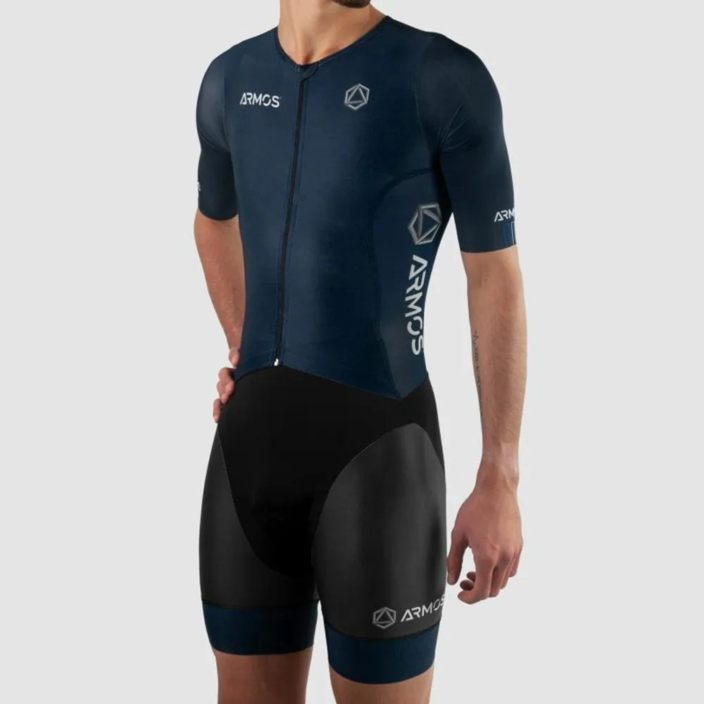 Sila New Men Bike skating SuitMtb Triathletes Clothing Running Sports Jumpsuit Inline Skating Lycra Comfort Cycling/running