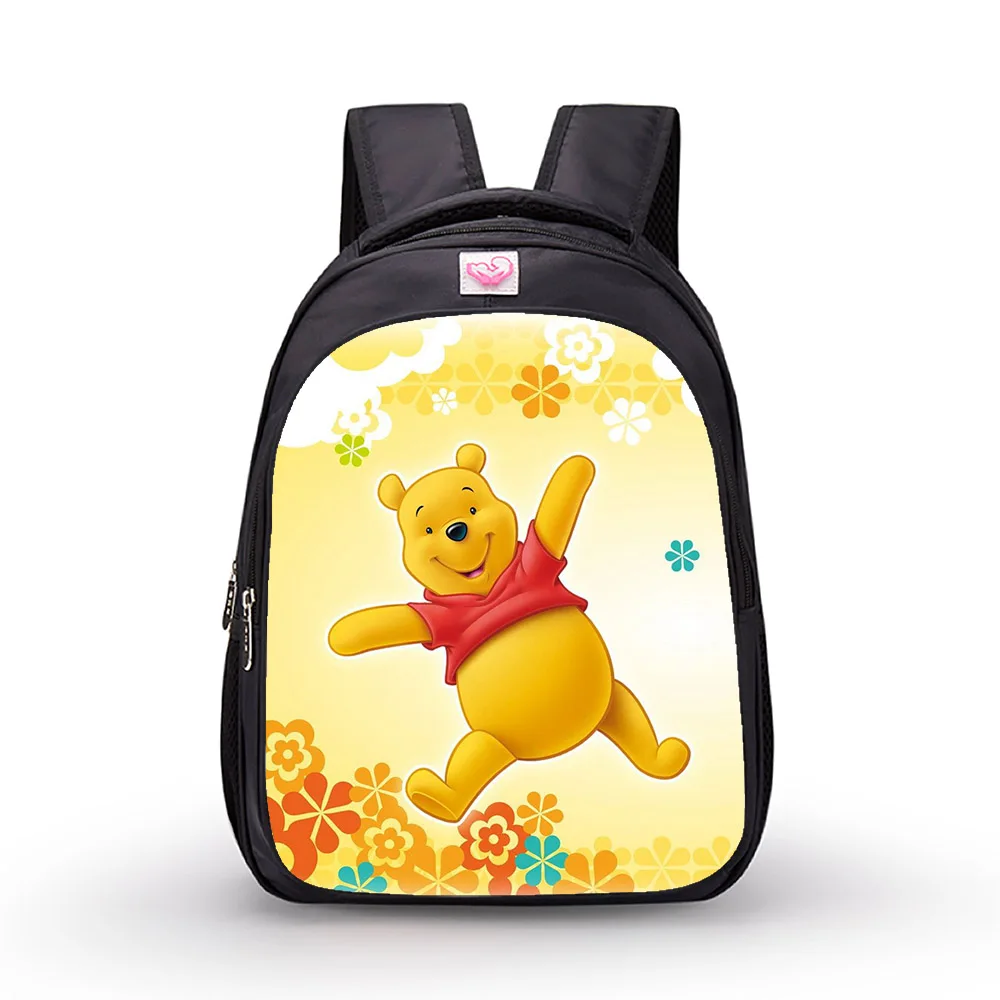 

14 inch Disney Winnie the Pooh Children Backpack Primary School Bags Cute Baby Fashion Travel Shoulder Bookbag Mochila